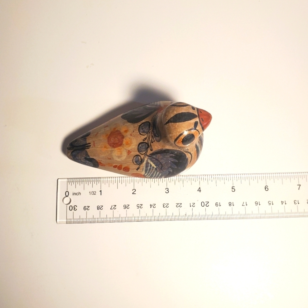 VINTAGE Tonalá Pottery Bird Figurine MCM Mexican Ceramic Folk Art EUC - Picture 12 of 14